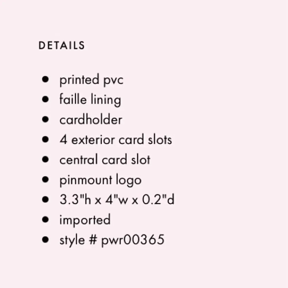 KATE SPADE PAPER BOATS CARDHOLDER IN SQUID INK